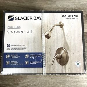 Glacier Bay Brushed Nickel Shower Set